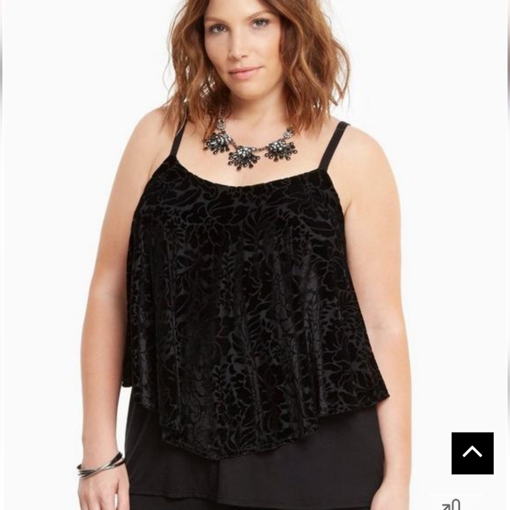 Torrid Velvet Double Layer Cami